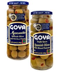 GOYA STUFFED QUEEN OLIVES WITH MINCED PIMIENTOS 6 1/2 OZ