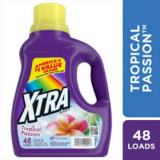 XTRA LIQUID LAUNDRY DETERGENT TROPICAL PASSION 57.6 oz