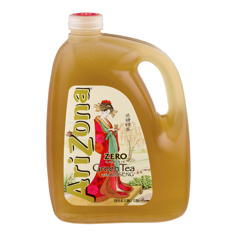 ARIZONA ZERO GREEN TEA GALLON X 4