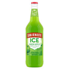  Smirnoﬀ Ice Green Apple Flavored  24oz  bottle