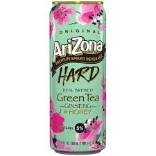 ARIZONA HARD GREEN TEA GINSENG & HONEY 12oz -5% alcohol