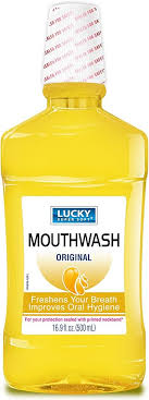 LUCKY ZERO ALCOHOL MOUTHWASH      16.9oz ORIGINAL 