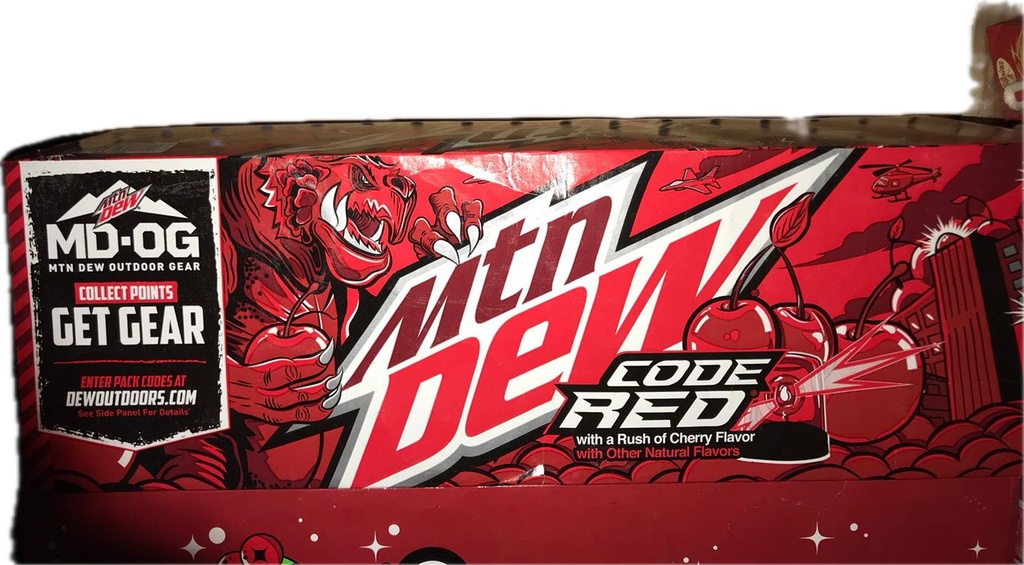  Mountain Dew Code Red  Soda 12oz CASE OF 12