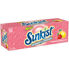 Sunkist Lemonade/strawberry  12oz CASE OF 24