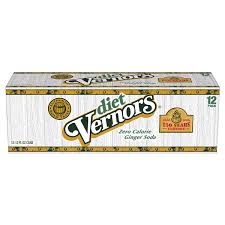 Vernors  Ginger Soda ZERO SUGAR- 12oz cans CASE OF 24