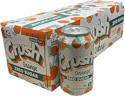 Crush Orange Zero Sugar 12oz CASE OF 24