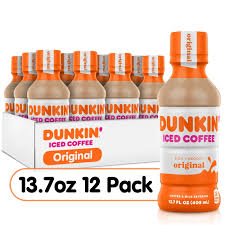 DUNKIN FRENCH VANILLA ICE COFFEE 13oz PACK OF 12