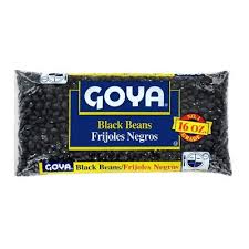 GOYA BLACK BEANS FRIJOLES NEGROS PKT 4 LBS