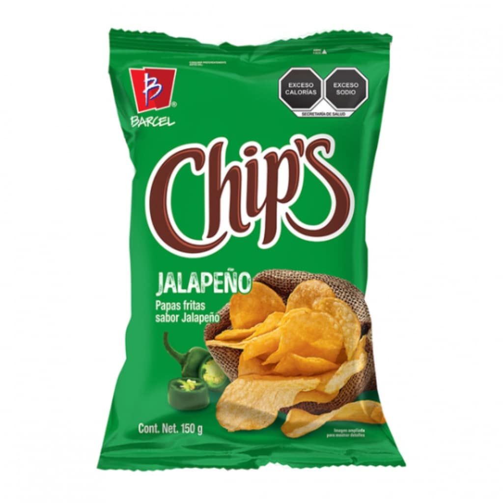 CHIPS JALAPENO POTATO 655G
