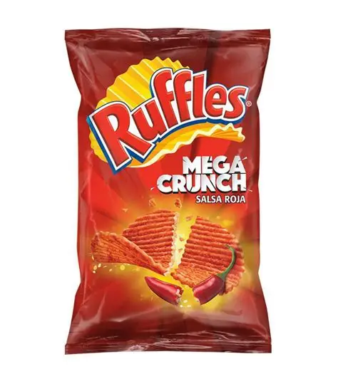 RUFFLES MEGA CRUNCH SALSA ROJA CHIPS 50G