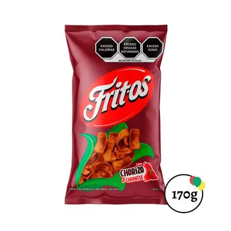 FRITOS MAS PRODUCTO CHORIZO Y CHIPOTLE 70G