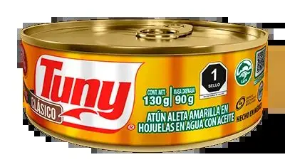TUNY CLASSIC YELLOW VALLETTA IN FLAKES IN WATER WITH OIL 140G TIN