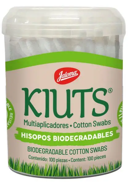 KIUTS BIODEGRADEABLE SWABS 100 PIECES