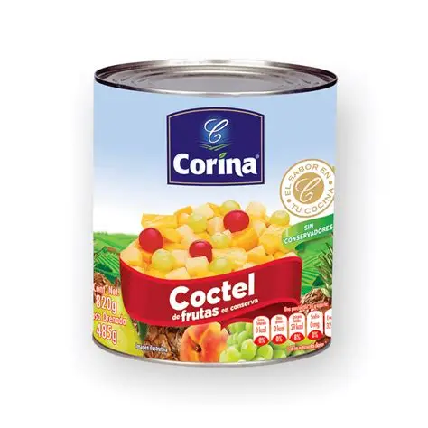 CORINA FRUIT COCKTAIL IN LIGHT SYRUP CAN 820G