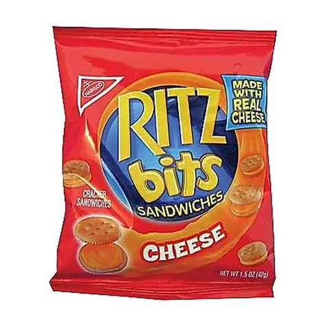 NABISCO RITZ BITS CHEESE SANDWICH 1oz
