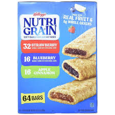 KELLOGG'S NUTRI-GRAIN BLUEBERRY BAR 1.3oz CASE OFR 64