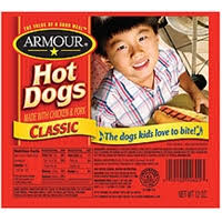 Armour, Chicken Smoked Frank with Pork 12-12oz	
