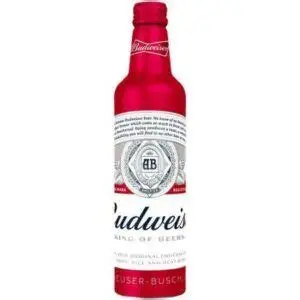BUDWEISER BEER ALUMINUM LONG NECK 16oz BOTTLE