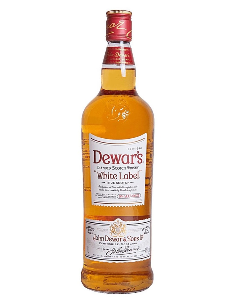 Dewar’s White Label Scotch Whiskey 1 Liter Bottle