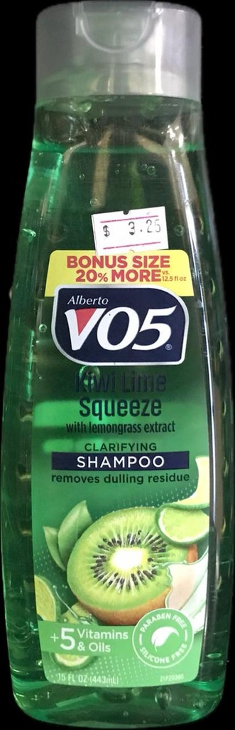 ALBERTO VO5 KIWI LIME SHAMPOO 15 OZ  (CS/6)