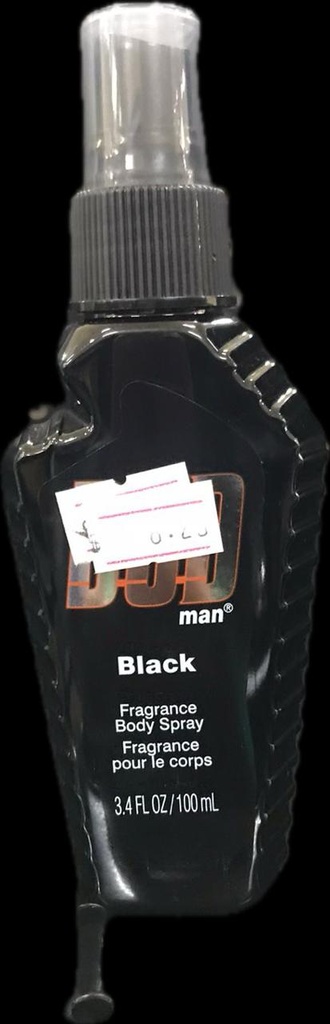 BOD MAN FRAGRANCE BODY SPRAY 3.4oz BLACK