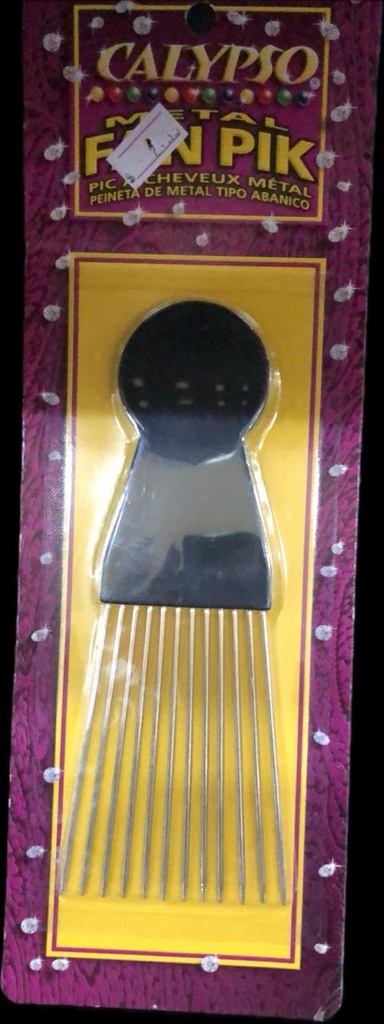 CALYPSO COMB - METAL FAN PIK LONG TEETH