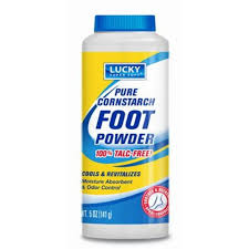 LUCKY SUPER SOFT FOOT CARE 5 oz FOOT POWDER CORNSTARCH