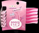 DORCO WOMENS SHAVE TWIN BLADE    RUBBER GRIP 5’S