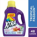 XTRA LIQUID LAUNDRY DETERGENT TROPICAL PASSION 57.6 oz
