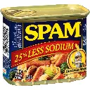 SPAM 25% LESS-SODIUM 12oz 